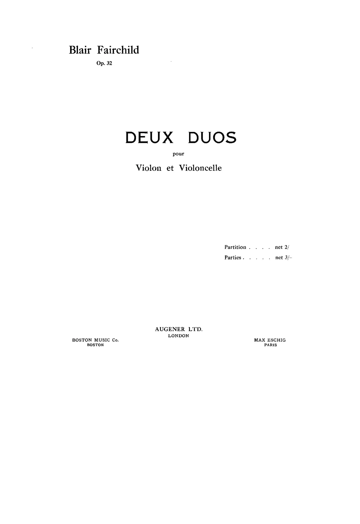 2 Duos for Violin and Cello - Page 1