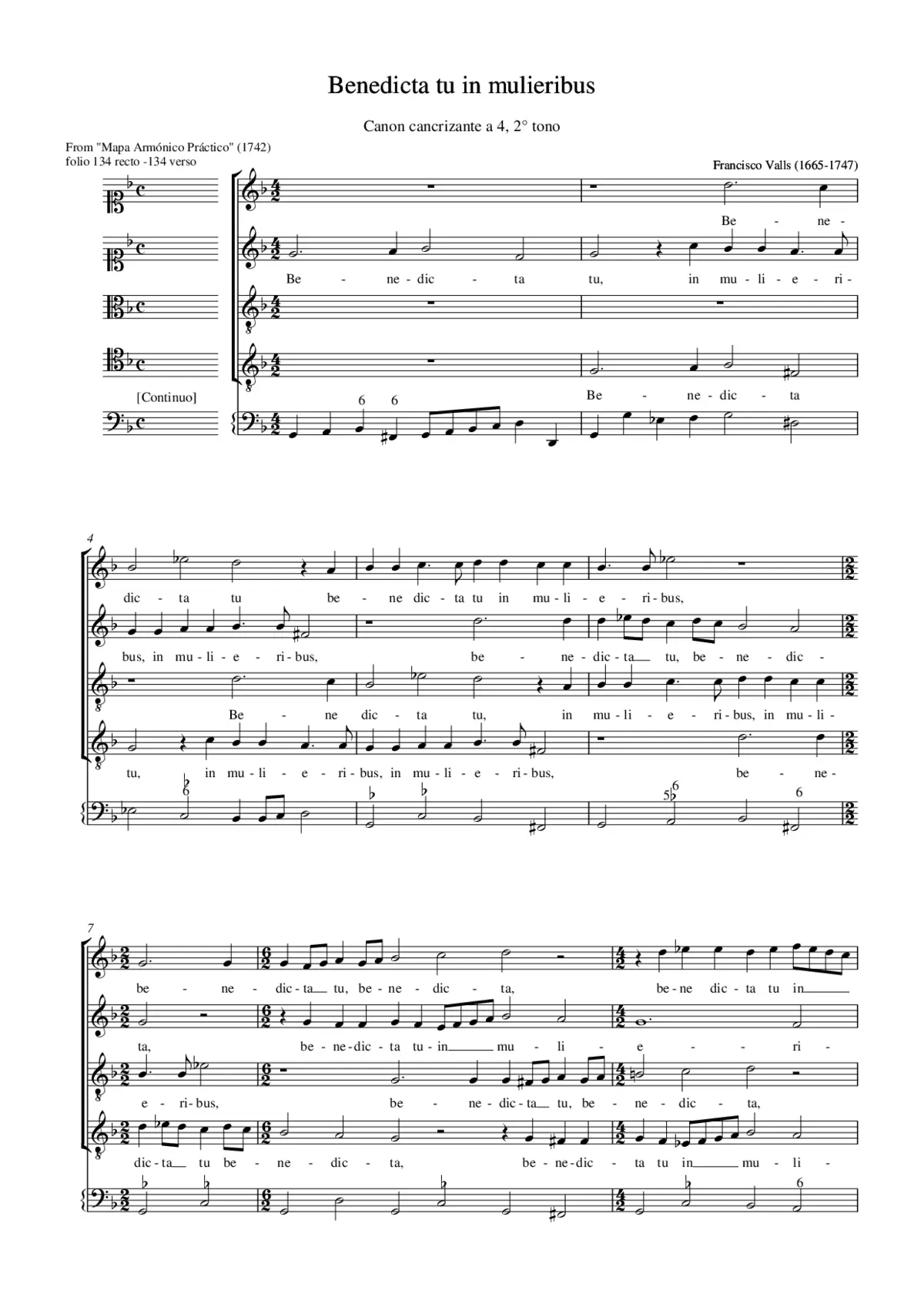 Benedicta tu in mulieribus - Page 1