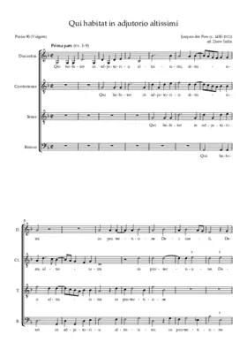 Qui habitat in adjutorio altissimi