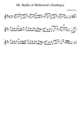 Mr. Baillie of Mellerstons Strathspey