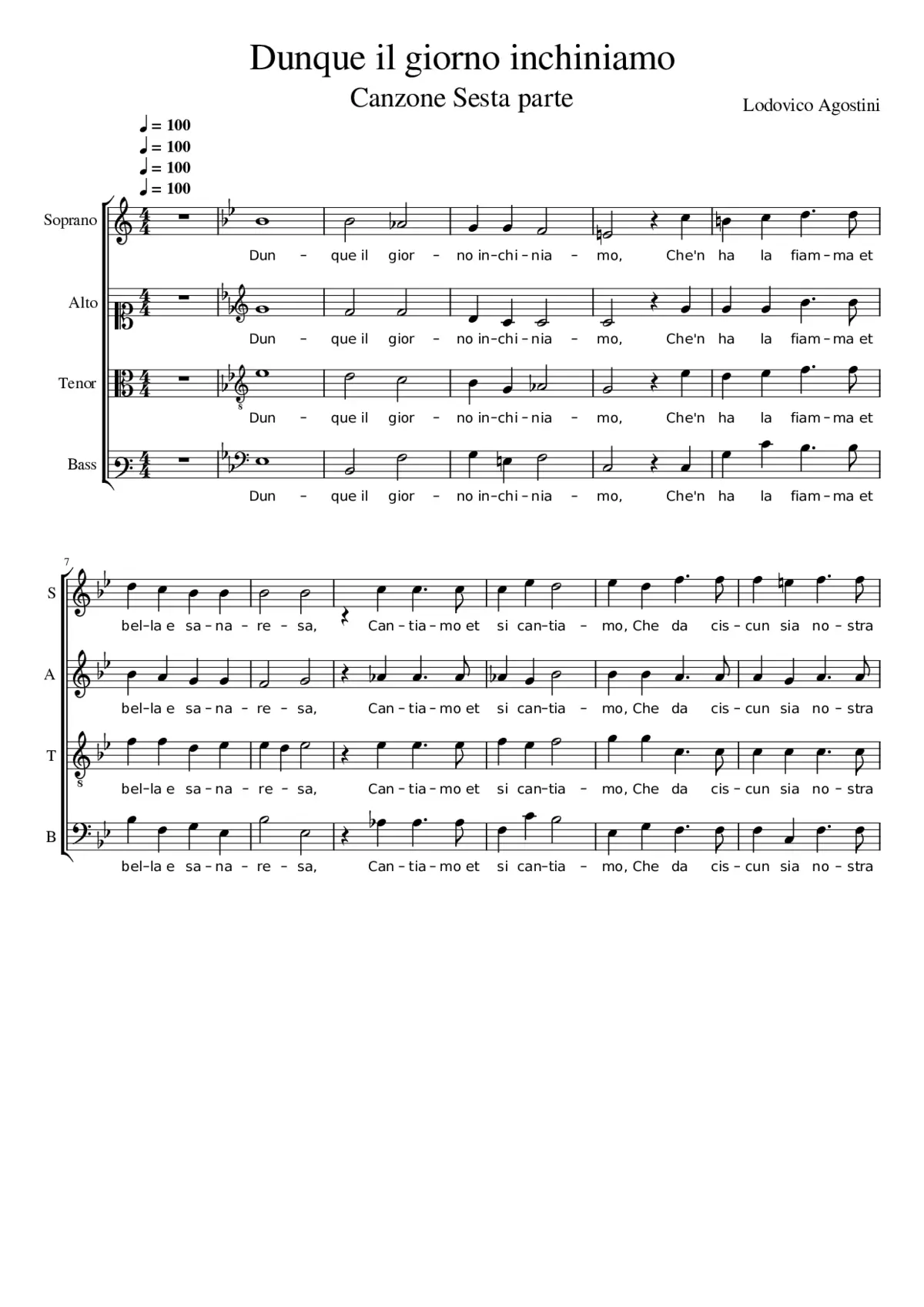 Dunque il giorno inchiniamo - Page 1