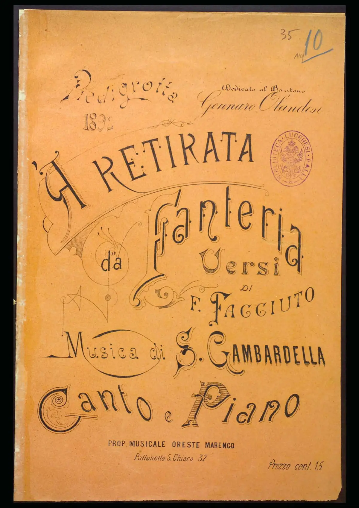 'A retirata d' 'a fanteria - Page 1