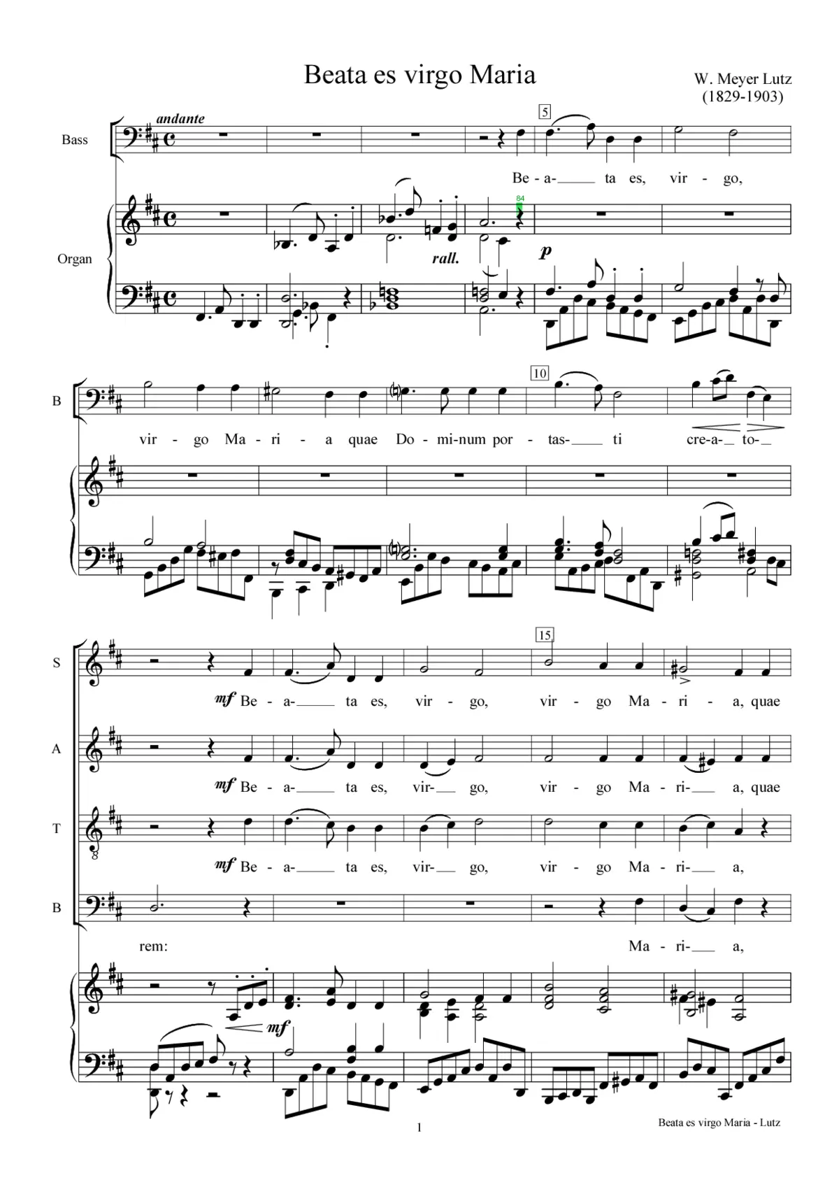 Beata es virgo Maria - Page 1