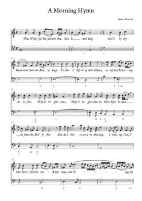 A morning hymn, Z 198