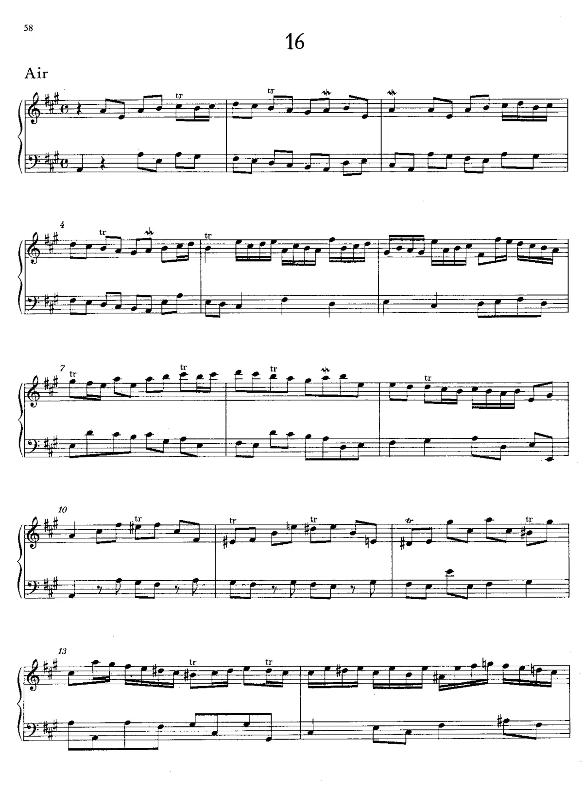 Air in A major - Page 1