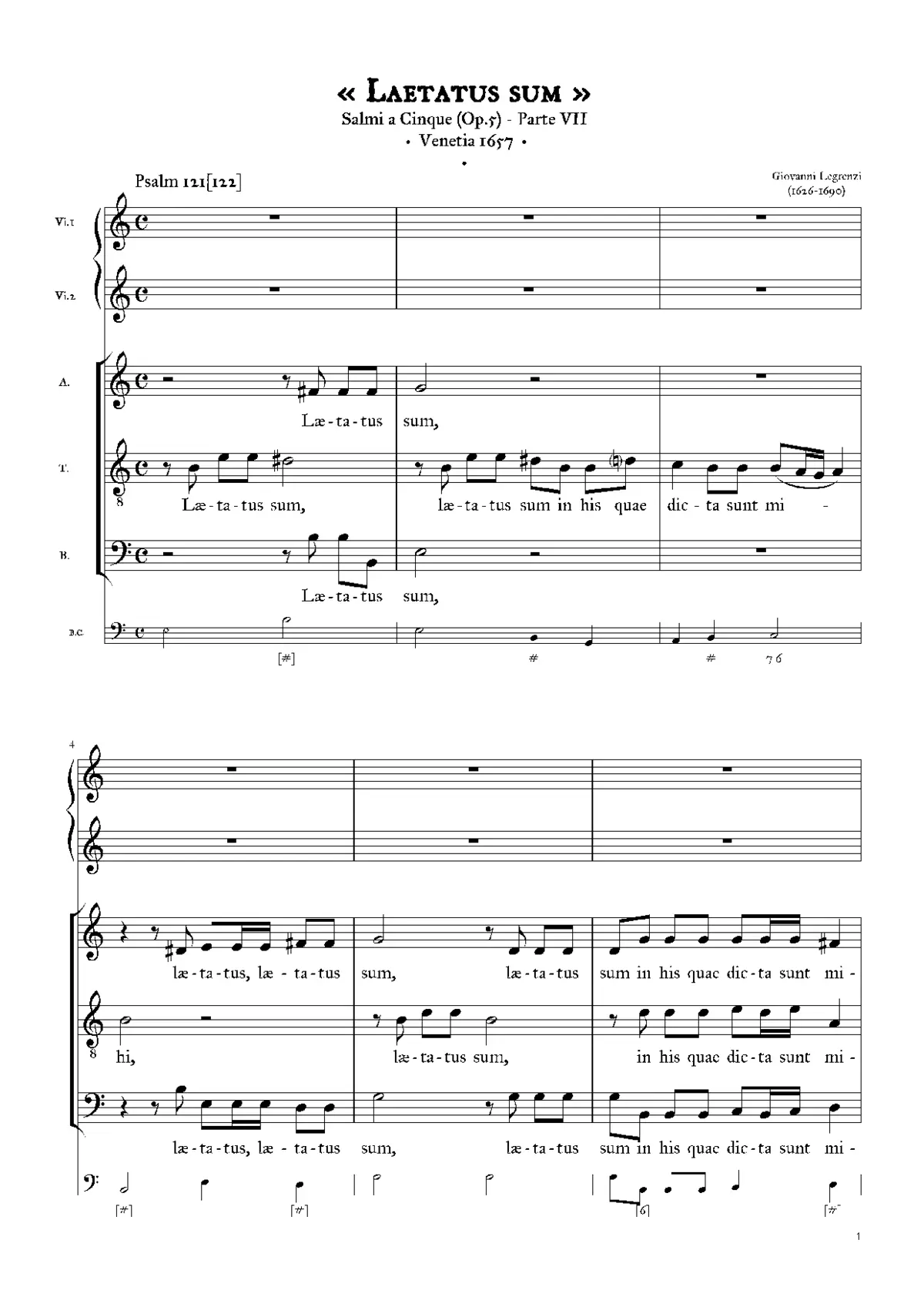 Laetatus sum - Page 1
