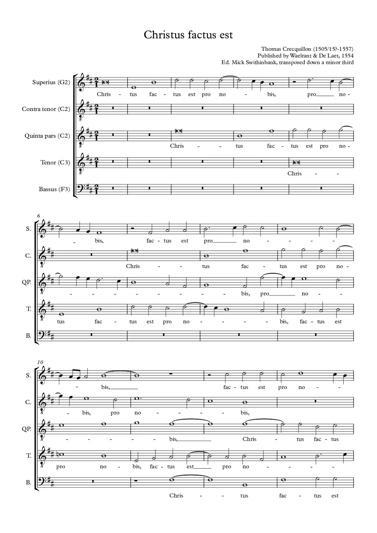 Christus factus est pro nobis obediens - Page 1