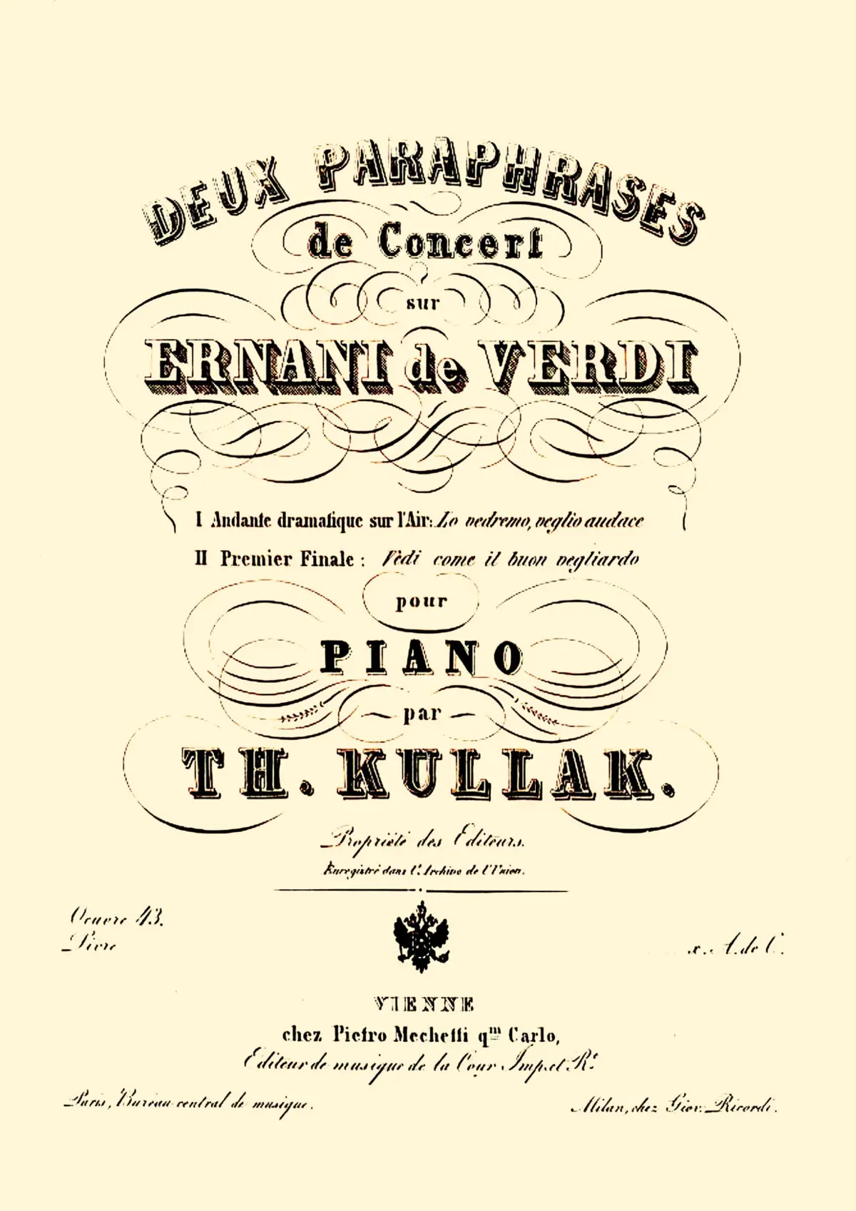 2 Paraphrases de Concert sur Verdi's 'Ernani' - Page 1