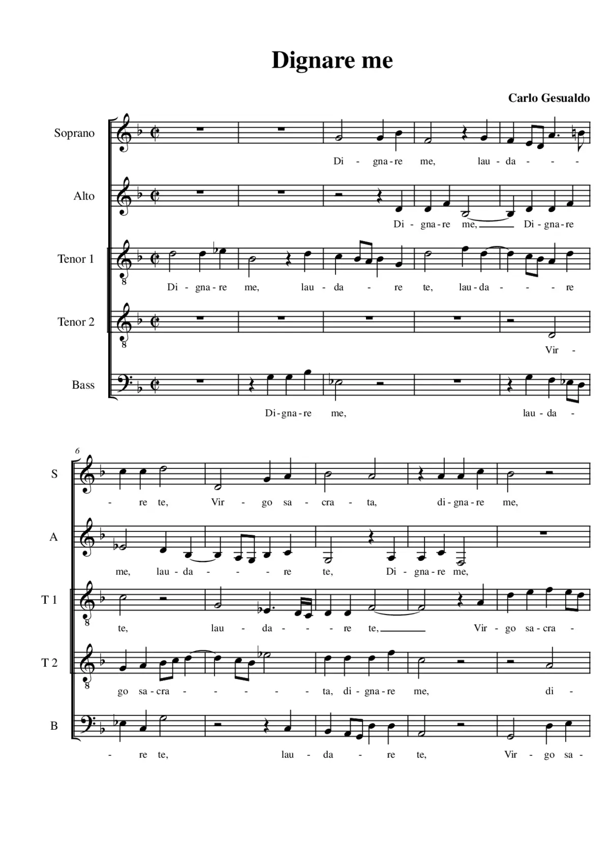 Dignare me - Page 1