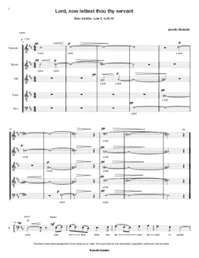 Lord, now lettest thou thy servant (Nunc dimittis)