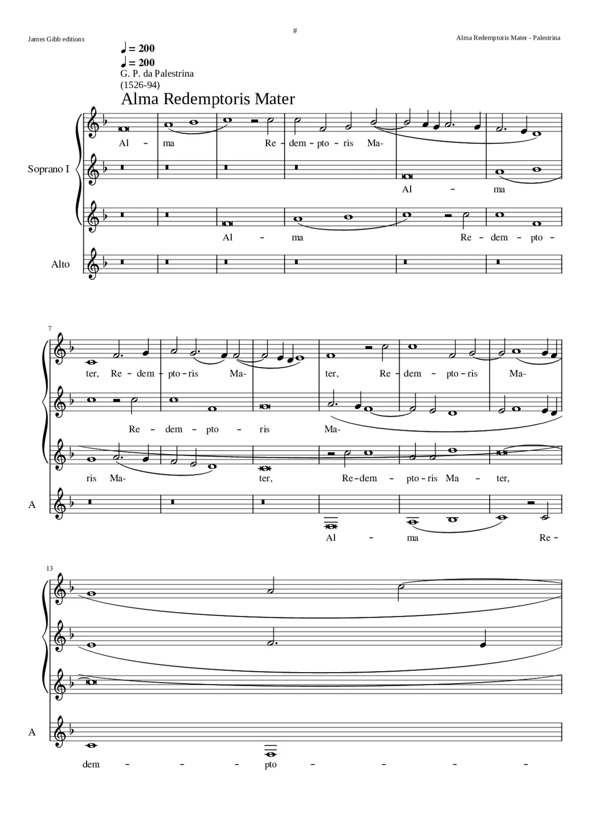 Alma redemptoris Mater - Page 1