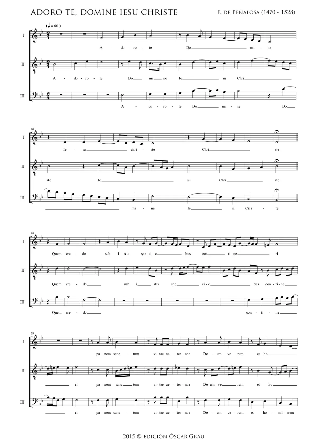 Adoro te Domine Iesu Christe - Page 1