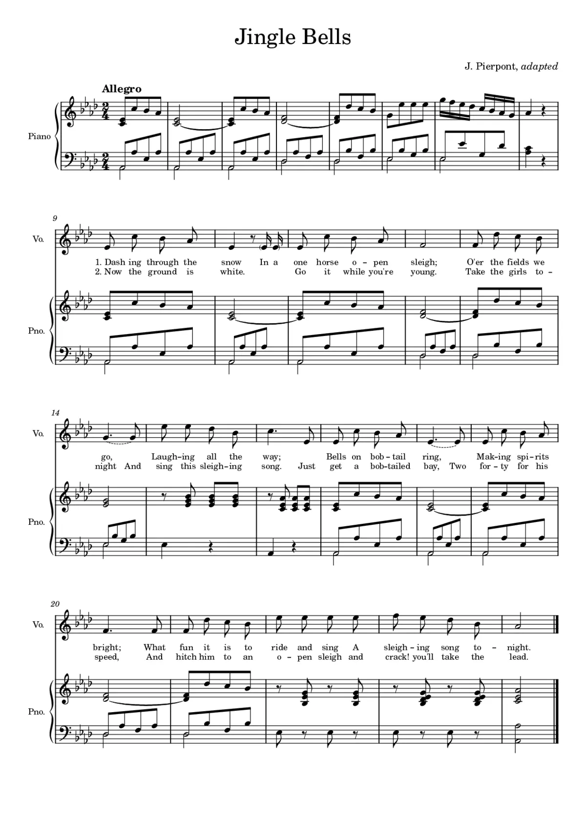 Jingle Bells - Page 1
