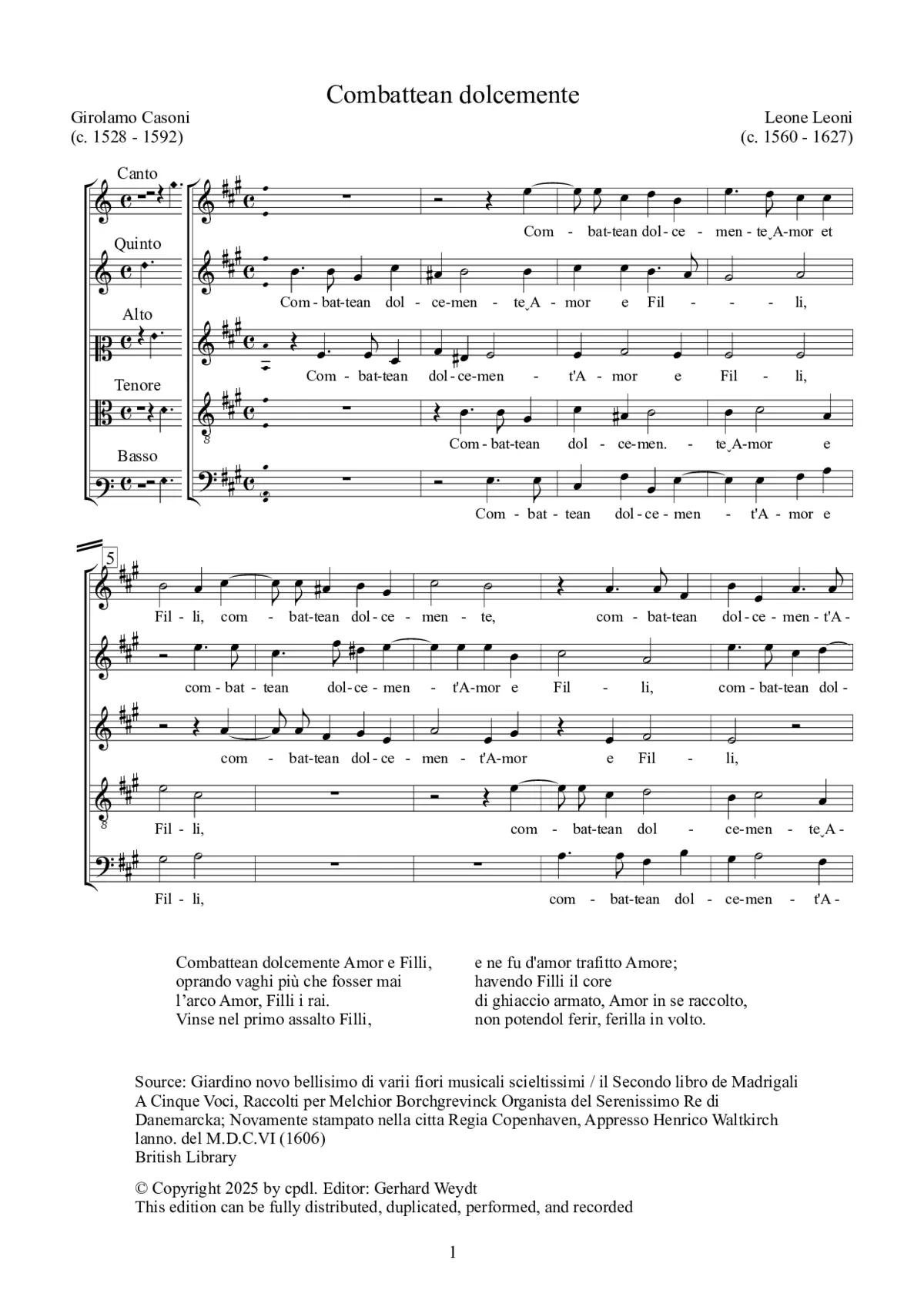 Combattean dolcemente - Page 1