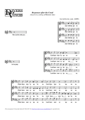 Lesser litany & responses (Handl)