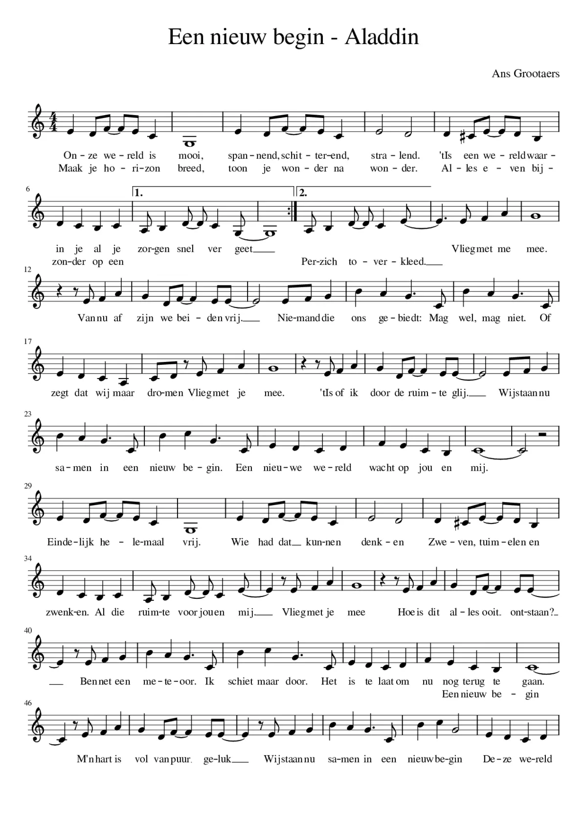 A Whole New World - Page 1