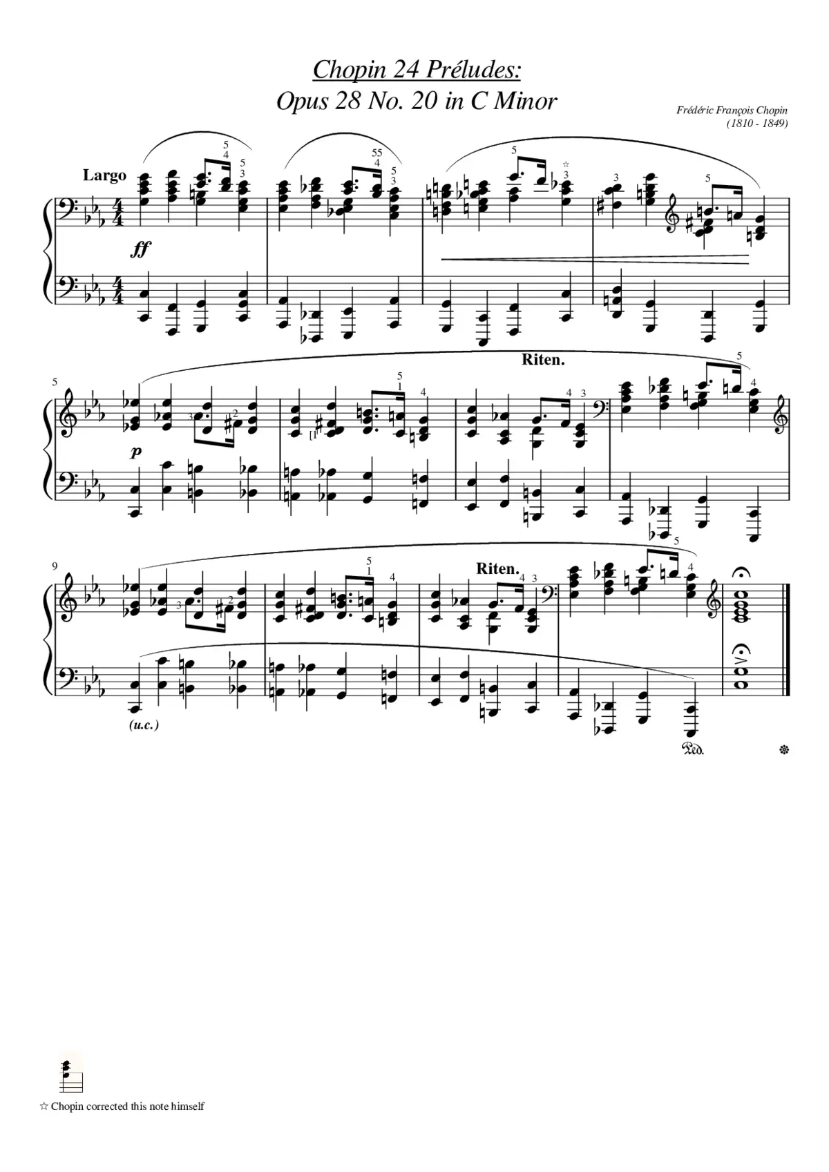 Preludes Op.28 - Page 1