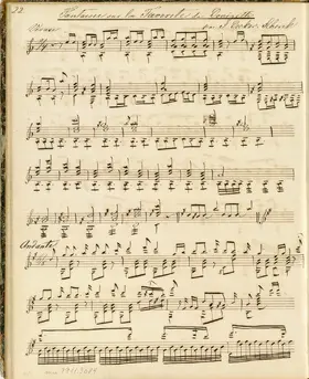 Fantaisie sur la Favorite de Donizetti