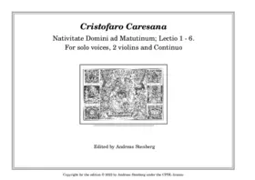 In Nativitate Domini ad Matutinum, Lectiones I - VI.
