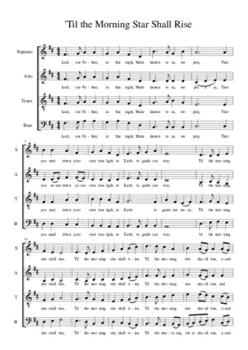 'Til the morning star shall rise