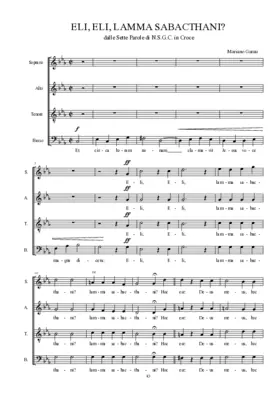 Eli, Eli, lamma sabacthani?