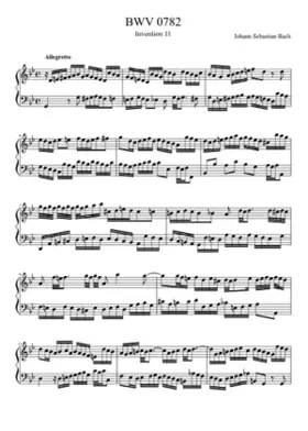 Invention in G minor BWV 782