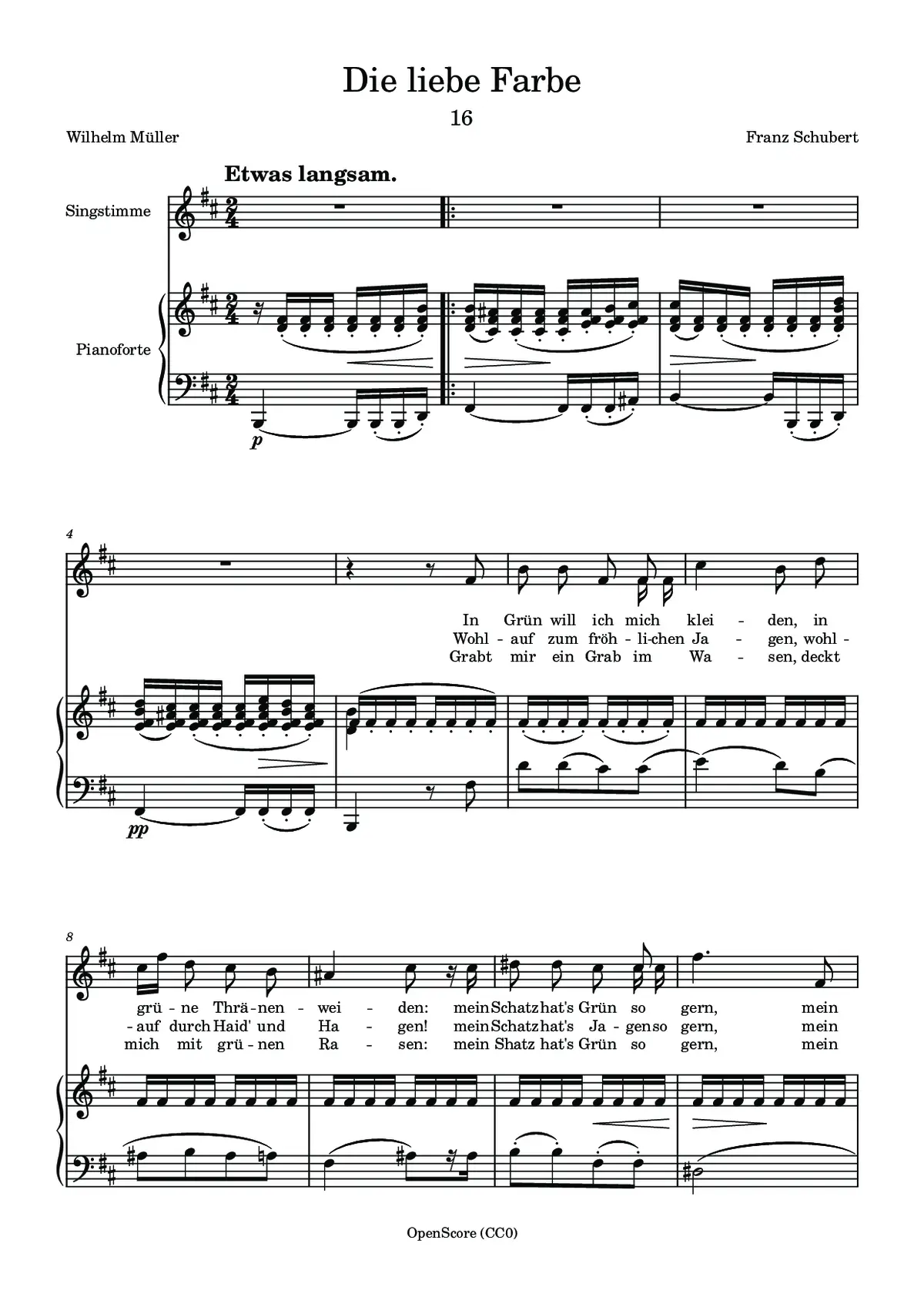 Die liebe Farbe - Page 1