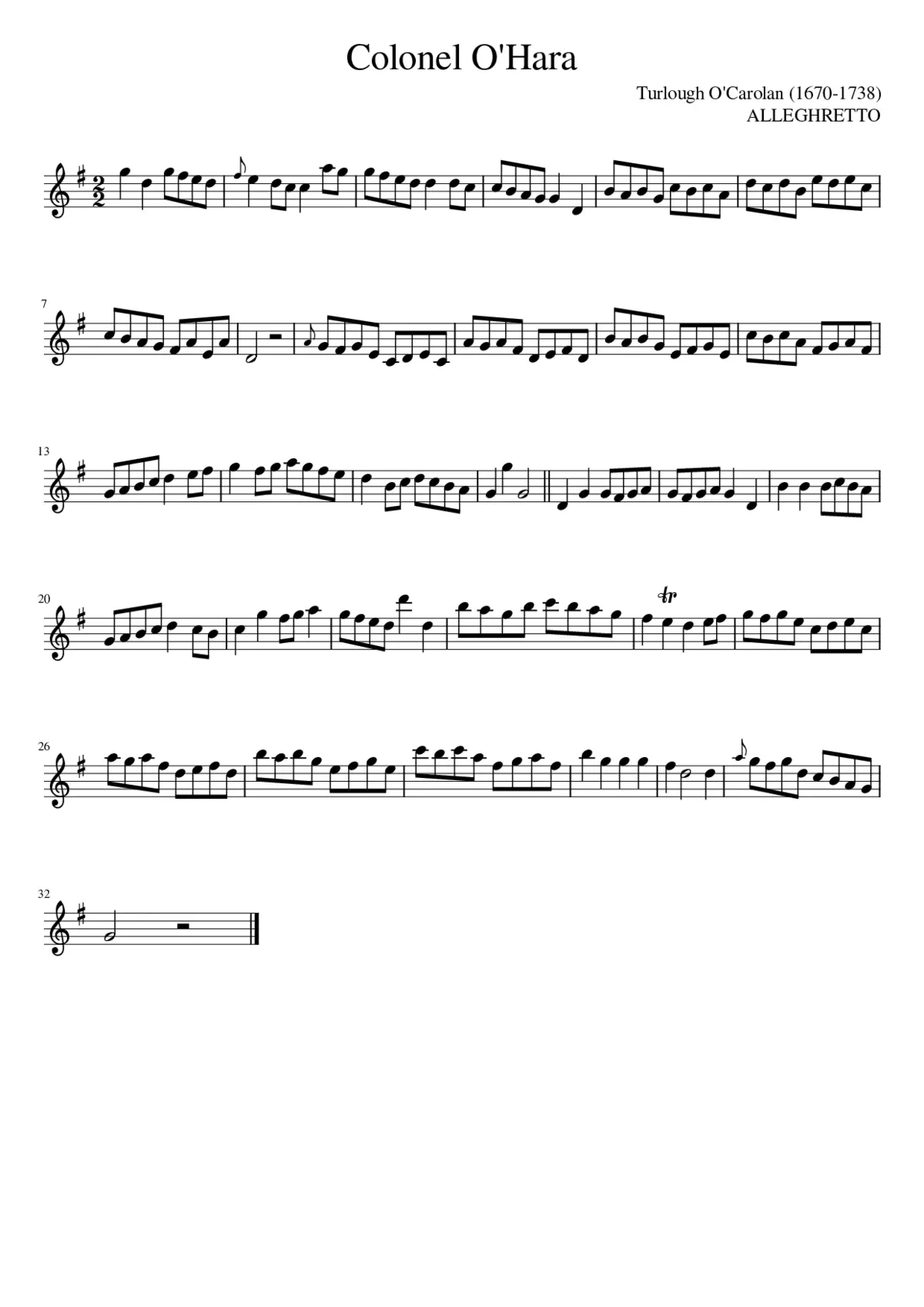 Colonel O'Hara - Page 1