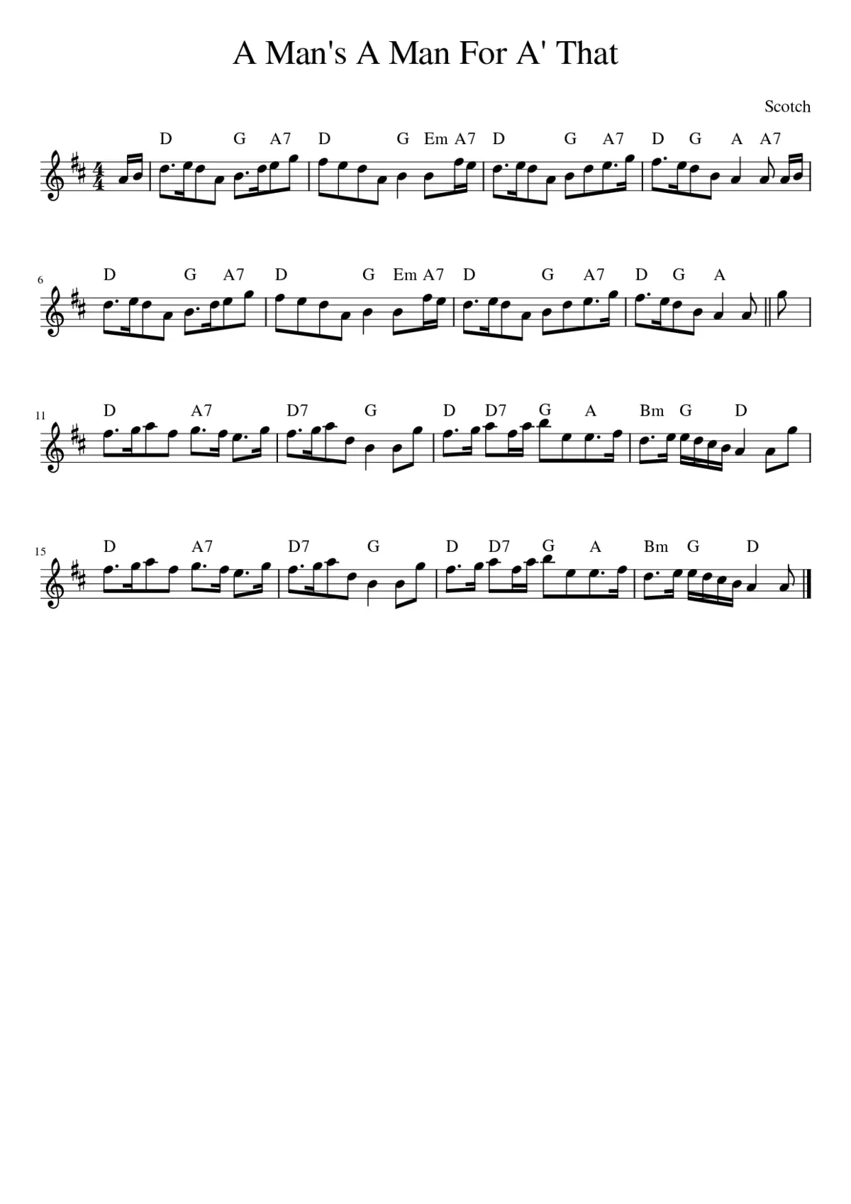 A Man's A Man For A' That - Page 1