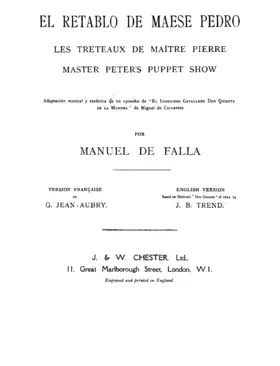 El retablo de maese Pedro