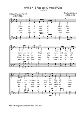 Rise up, O men of God