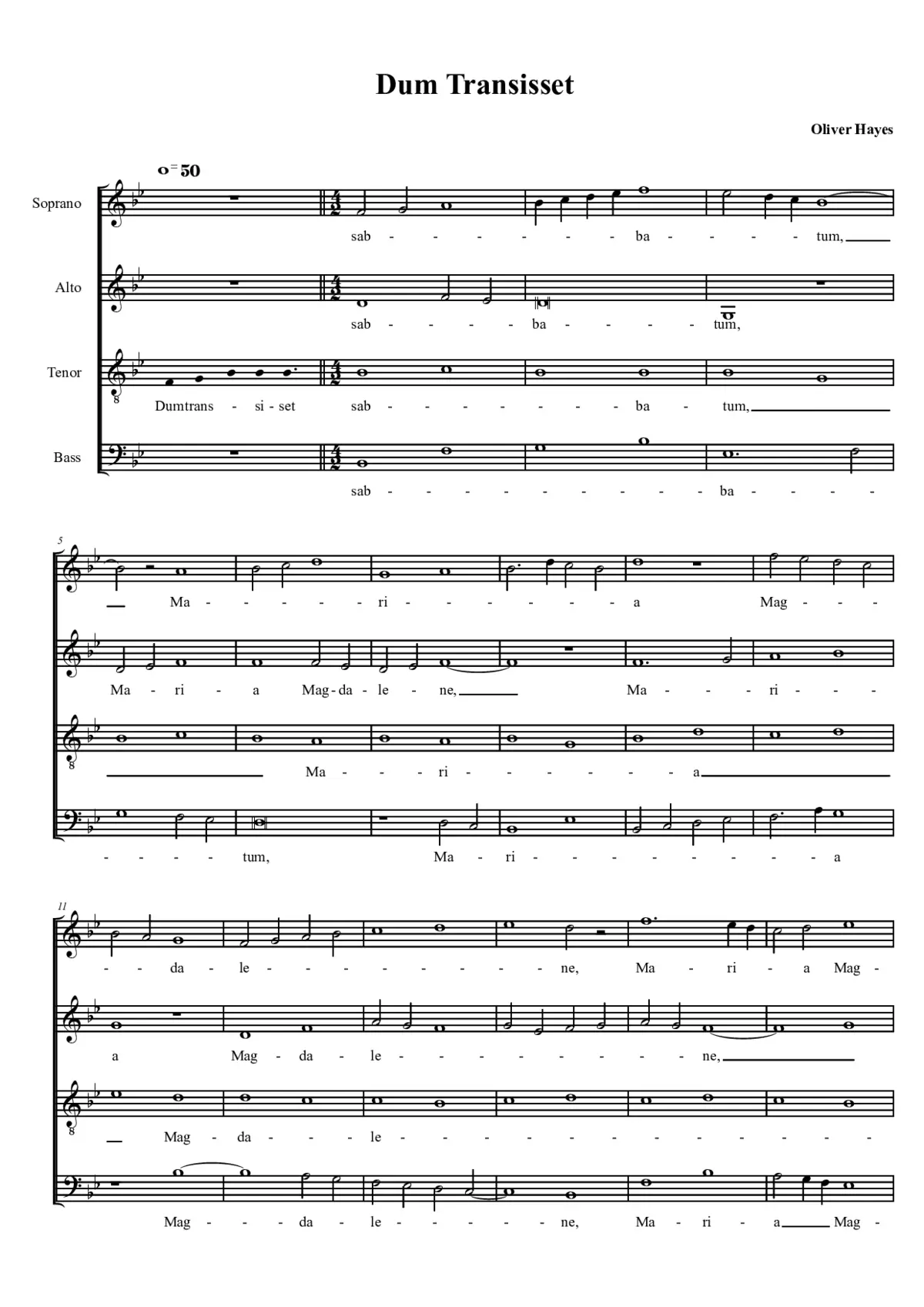 Dum transisset Sabbatum - Page 1