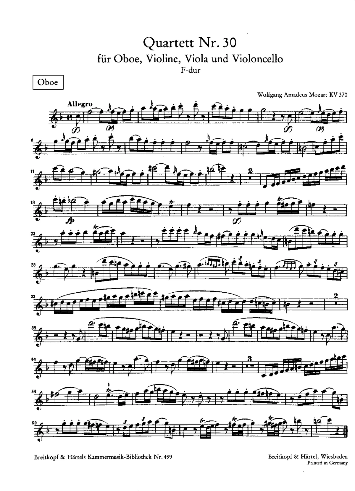 Oboe Quartet - Page 1