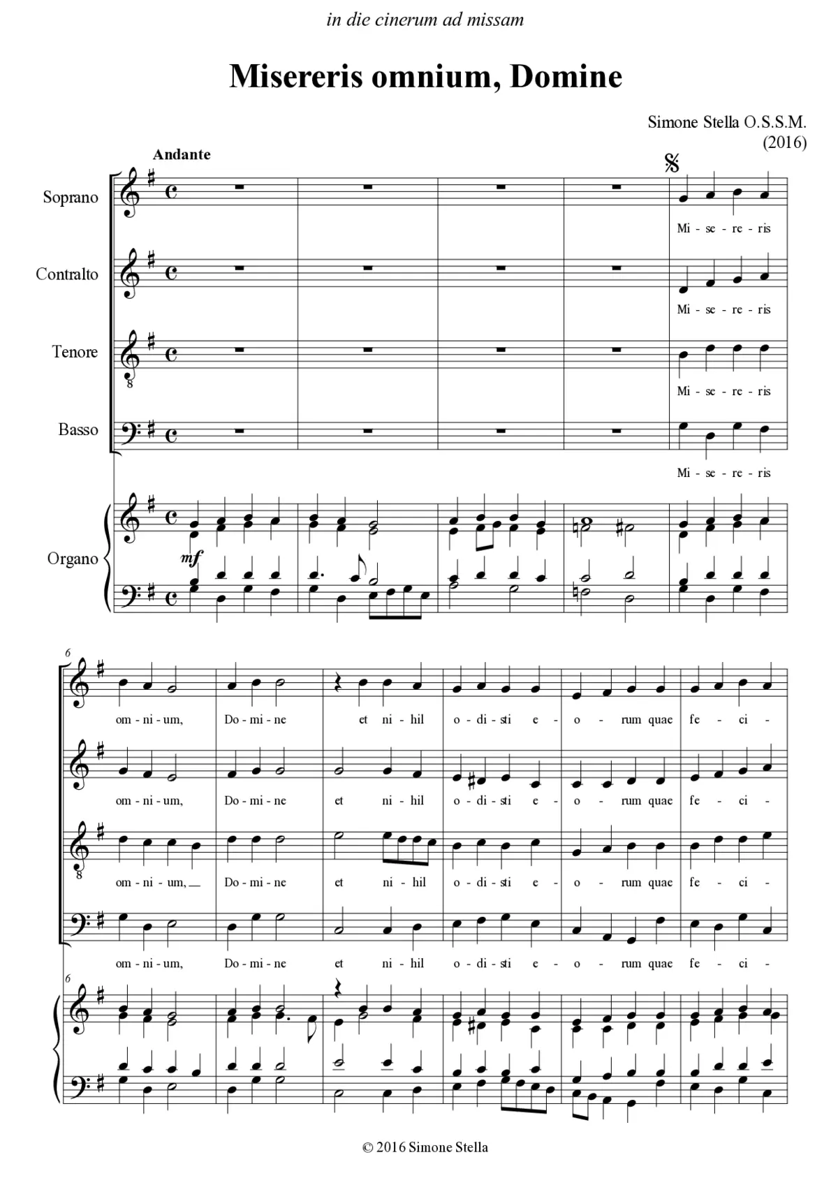 Misereris omnium, Domine - Page 1