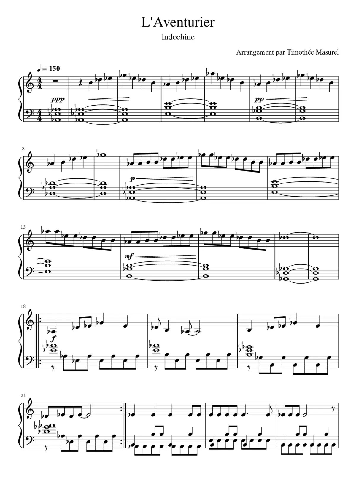 L'Aventurier - Page 1