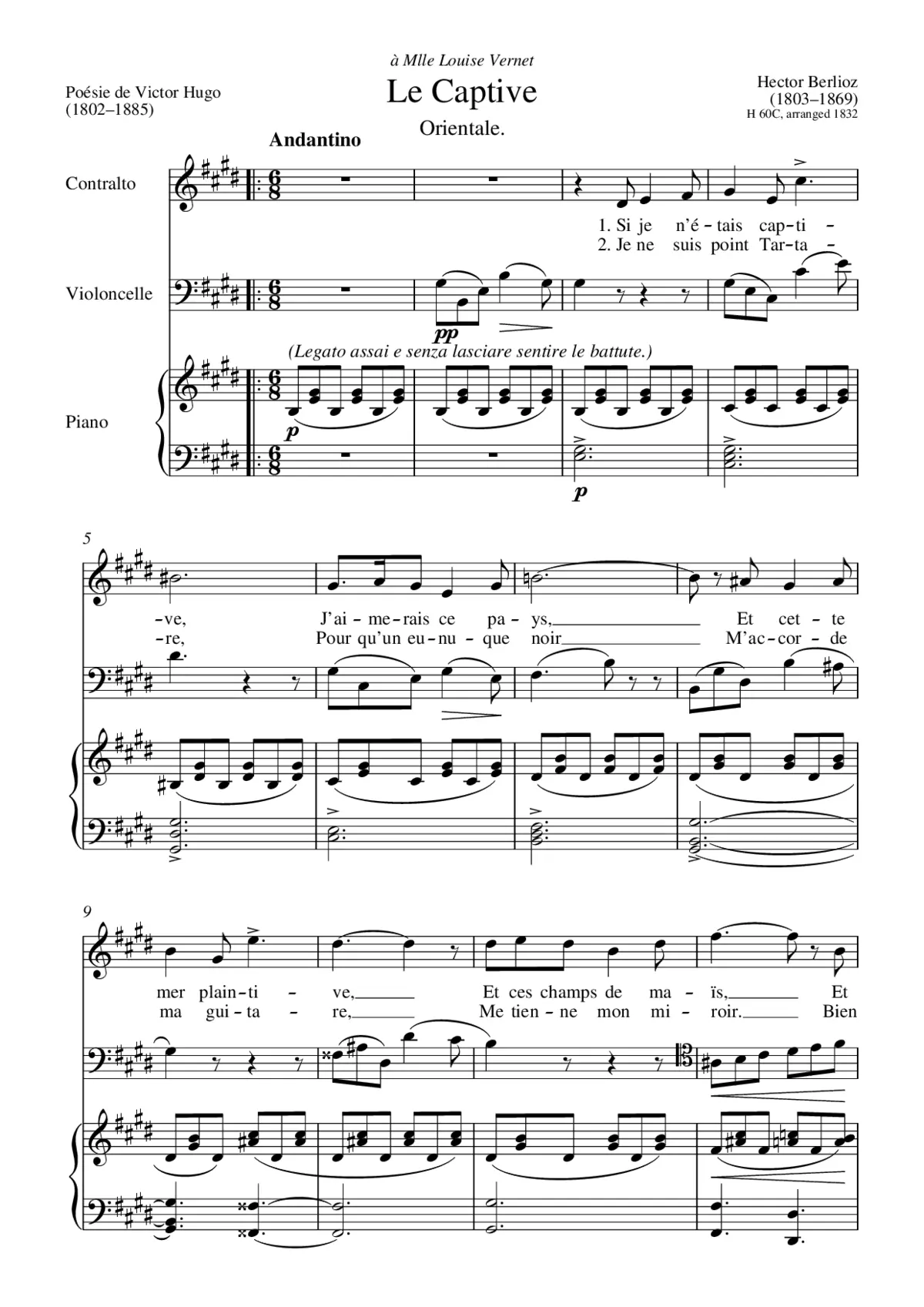 La Captive, orientale - Page 1