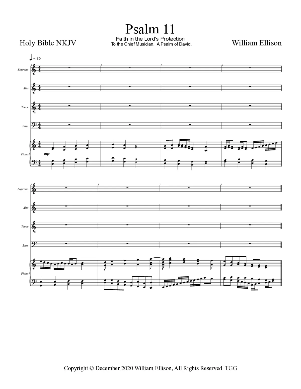 Faith in the Lord's Protection - Page 1