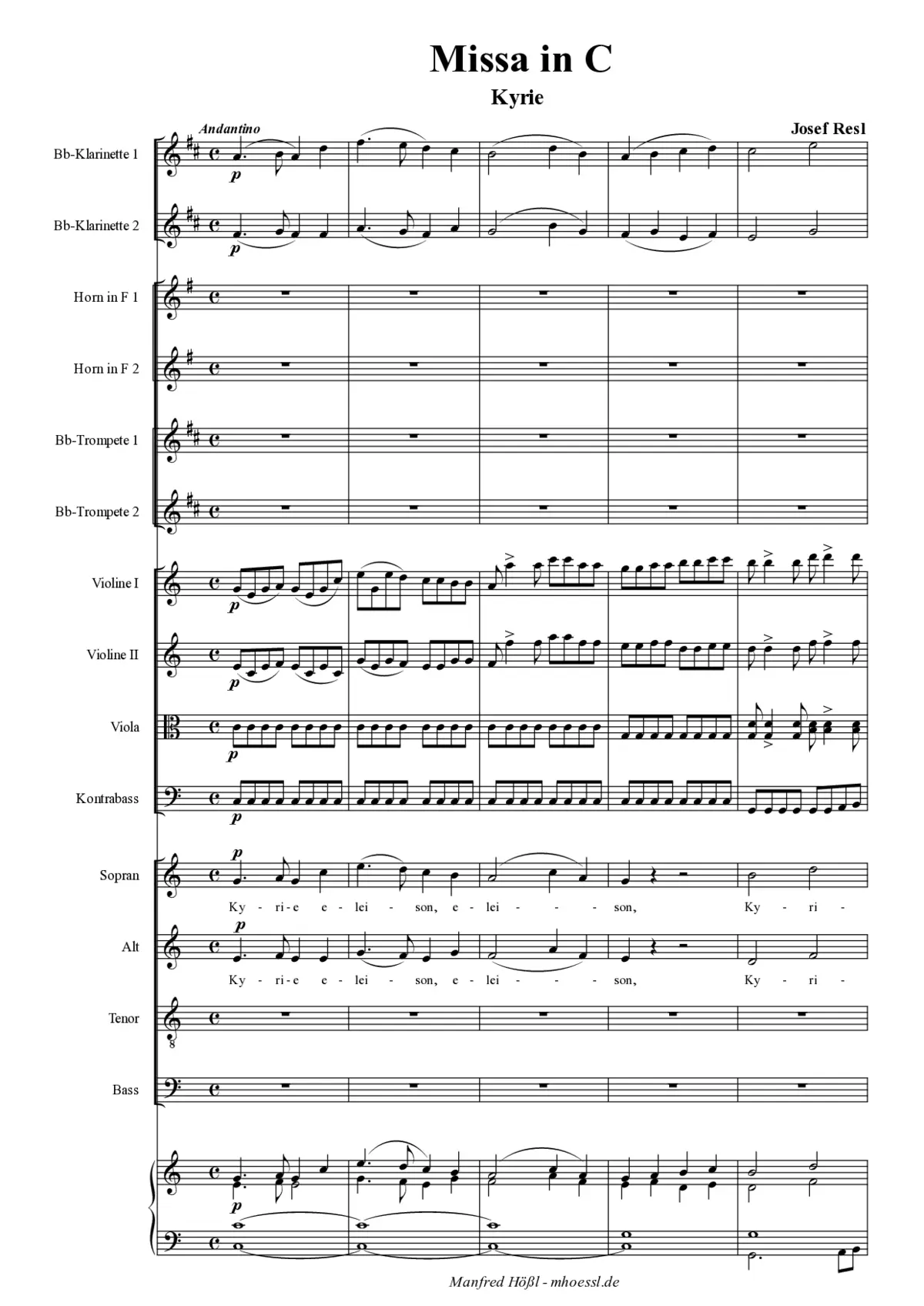 Missa in C - Page 1