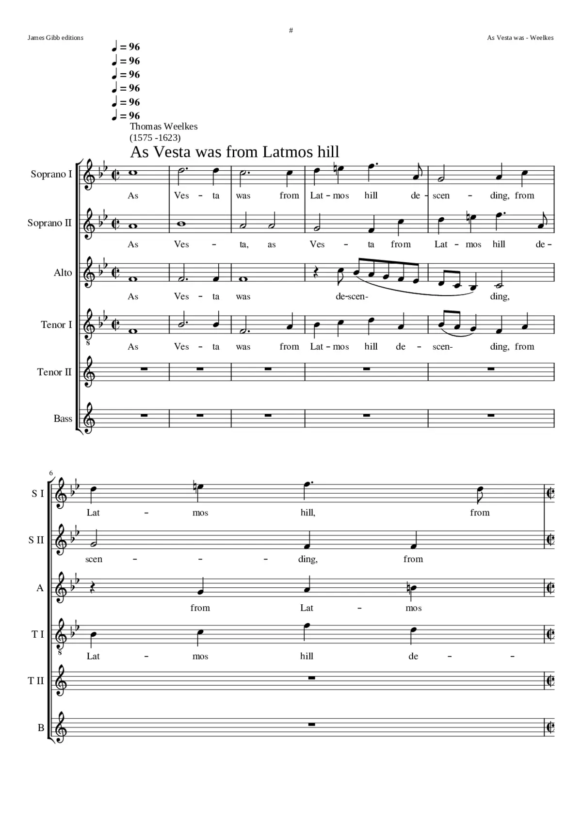 As Vesta was from Latmos Hill Descending - Page 1