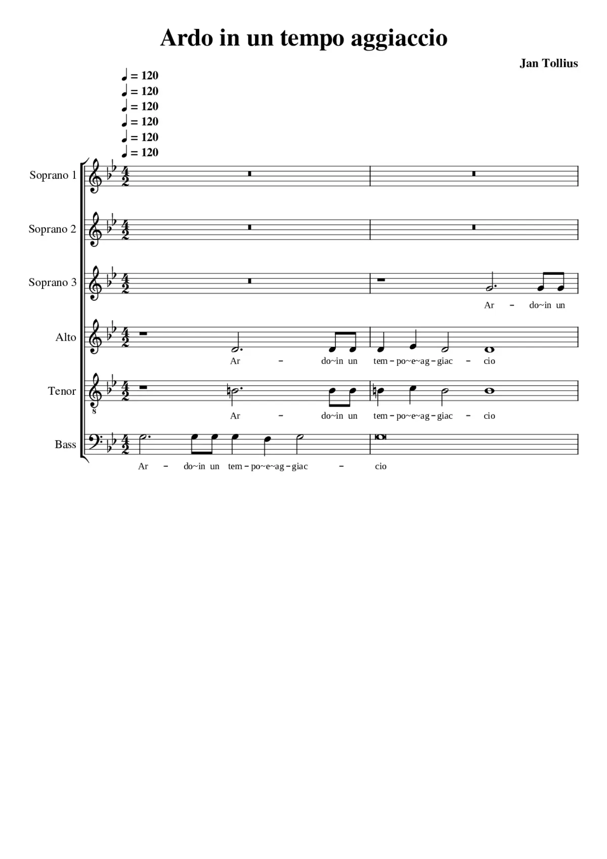 Ardo in un tempo e aggiaccio - Page 1