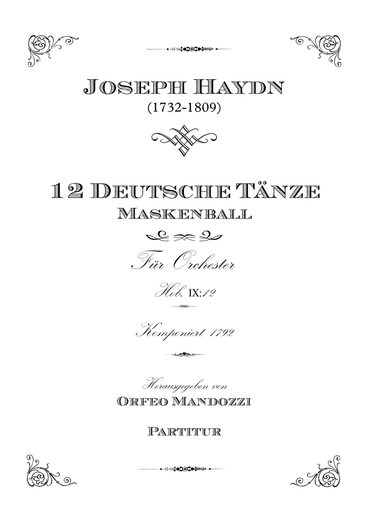 12 German Dances - Page 1