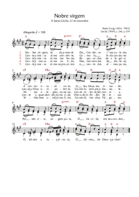 Nobre virgem (à S. Cecília)