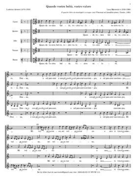 Quando vostra beltà, vostro valore