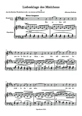 Liebesklage des Mädchens
