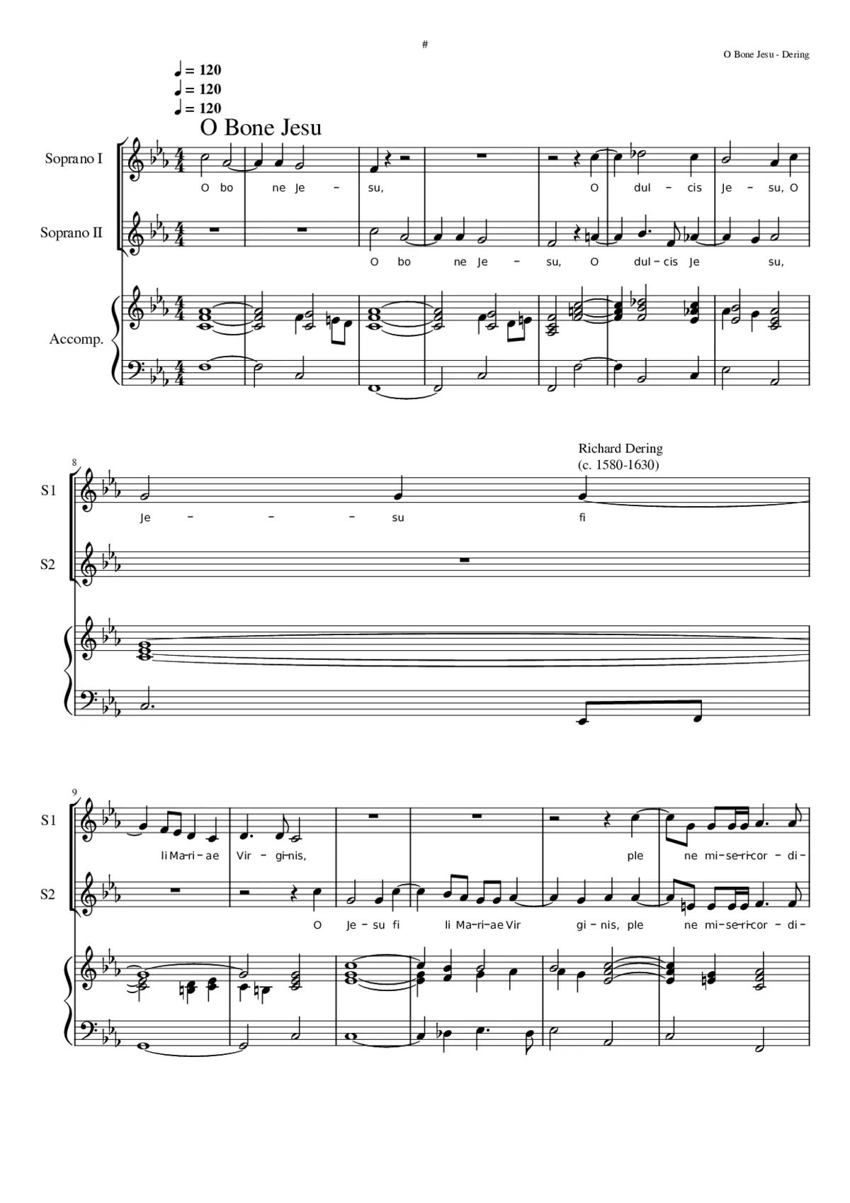 O bone Jesu - Page 1