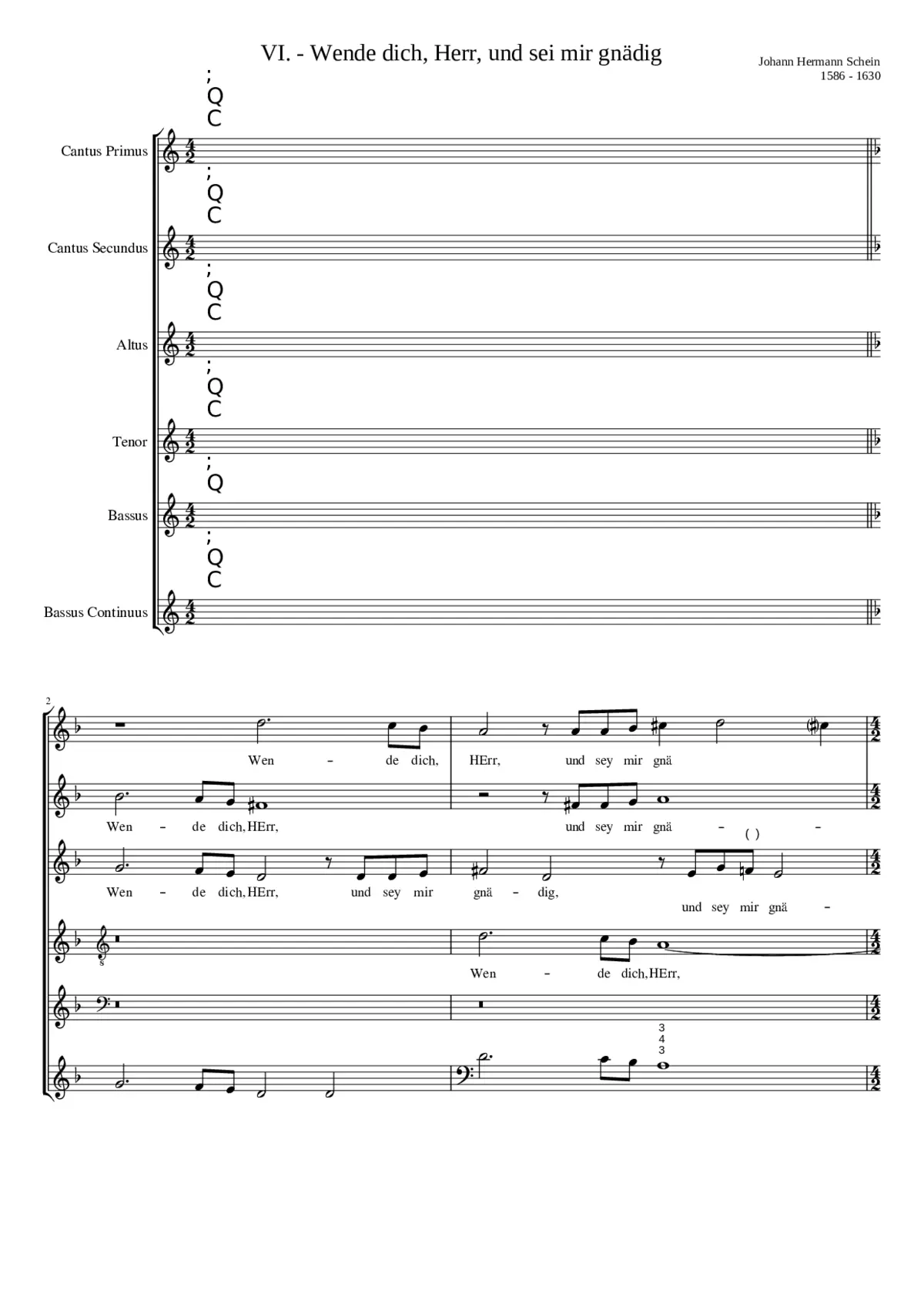 Wende dich Herr und sei mir gnädig - Page 1