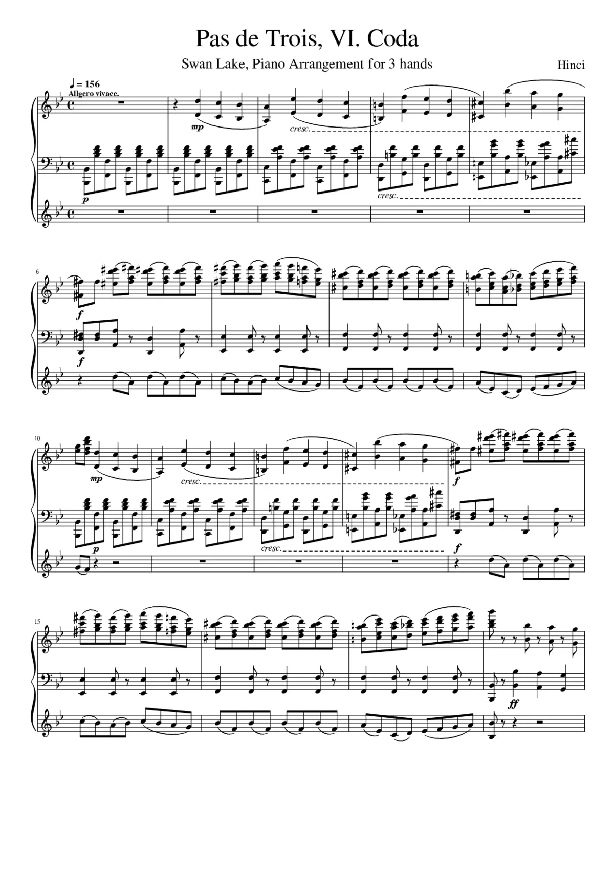 Swan Lake (ballet) Op.20 - Page 1