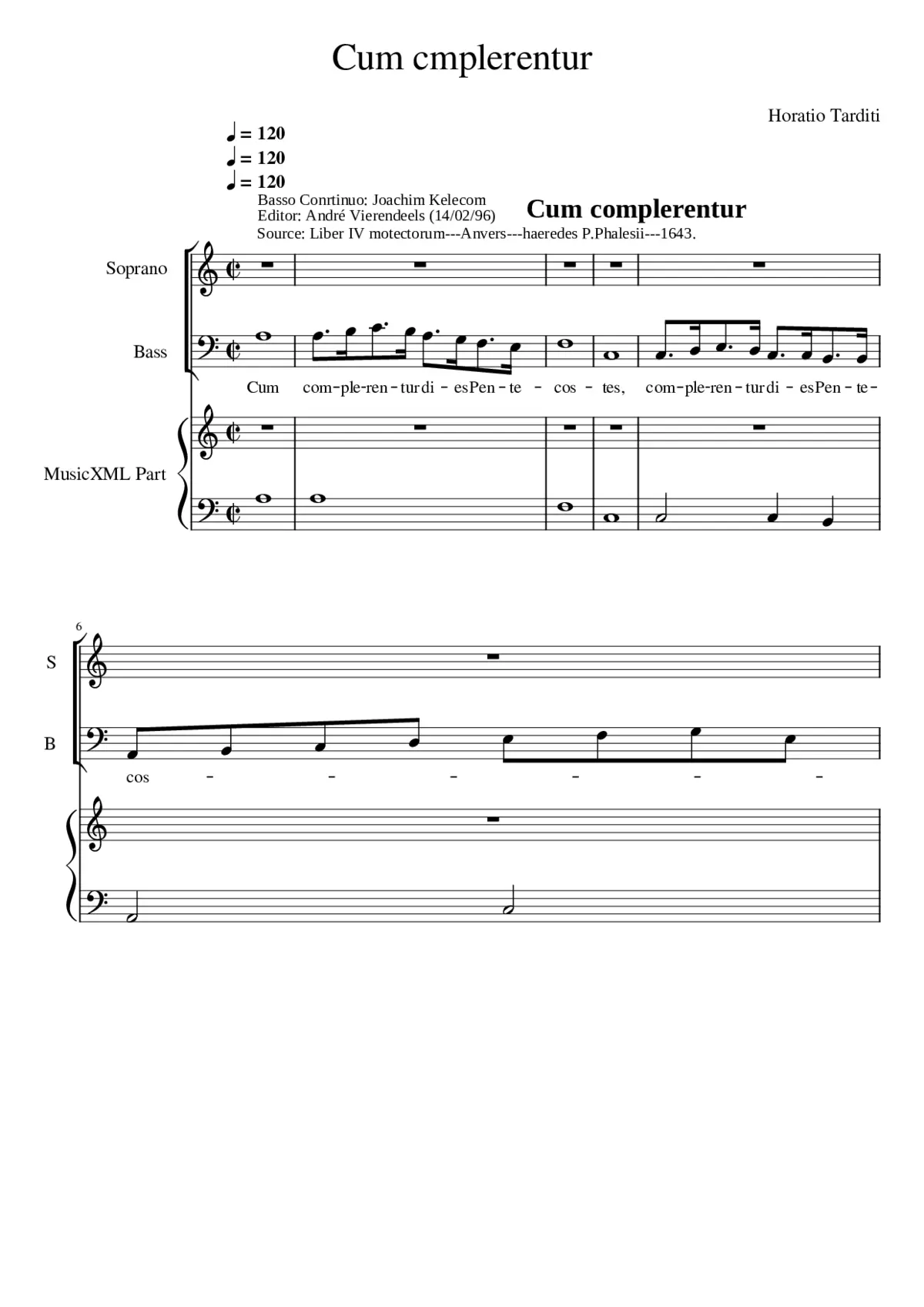 Cum complerentur - Page 1