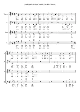 Defend me Lord from shame