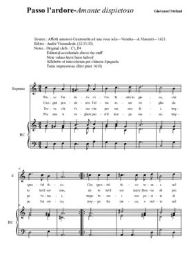 Passo l'ardore - Amante dispietoso